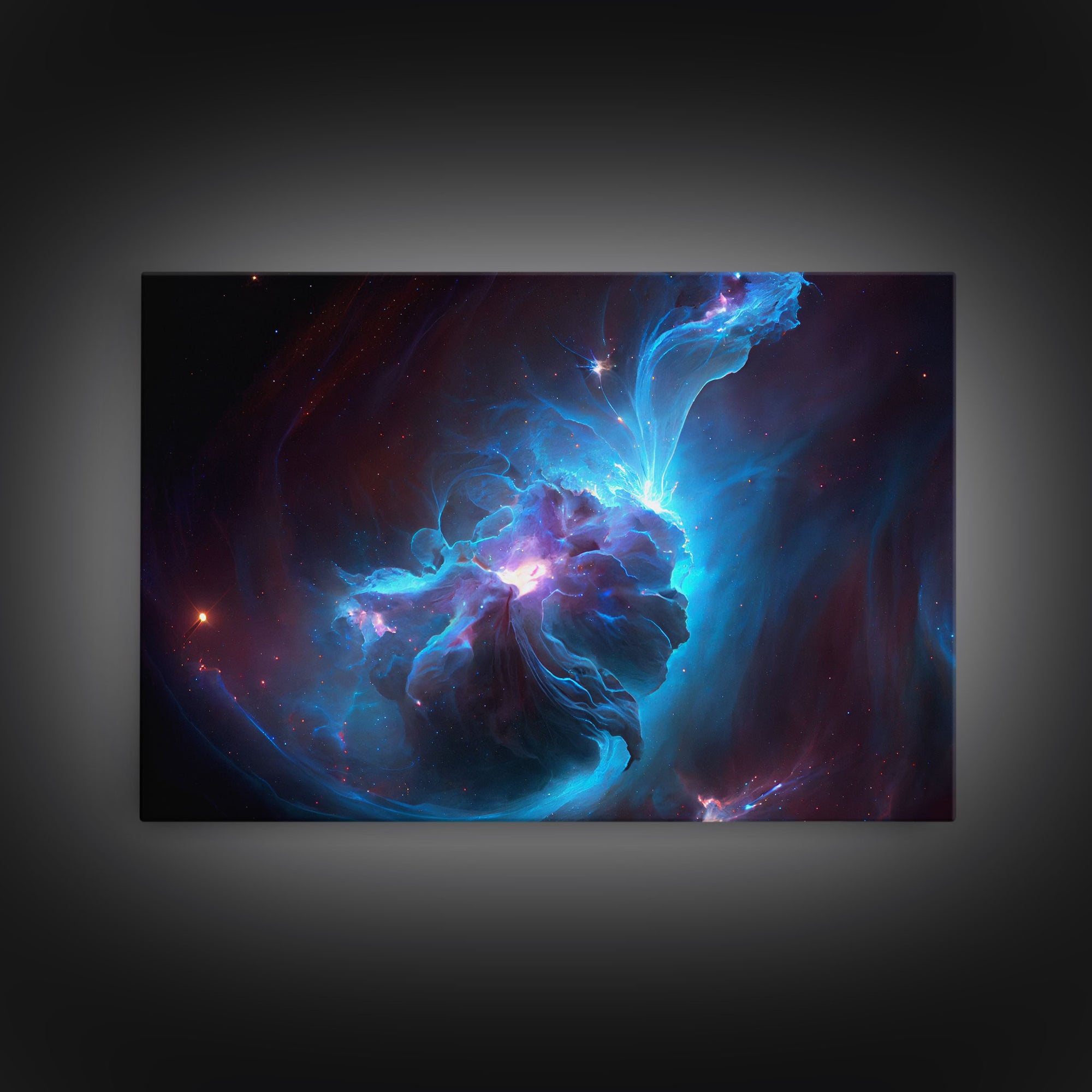 Stunning Nebula Canvas Wall Art Design, Poster Print Decor for Home & Office Decoration, CANVAS READY to Hang Scifi Wall Art