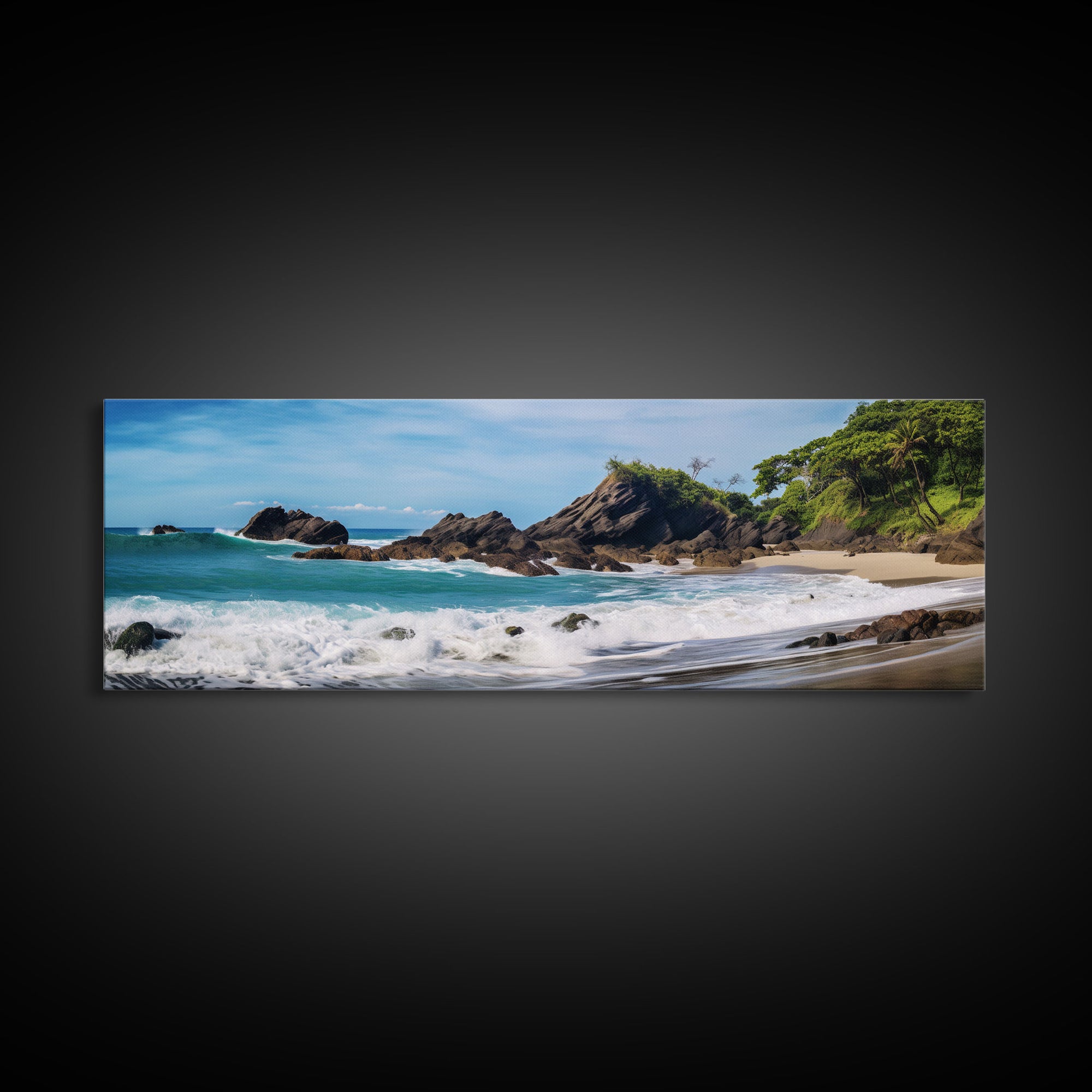 Panoramic of the Beaches of Costa Rica, Extra Large Wall Art, Panoramic Wall Art, Panoramic Print, Landscape Photography, Landscape Print