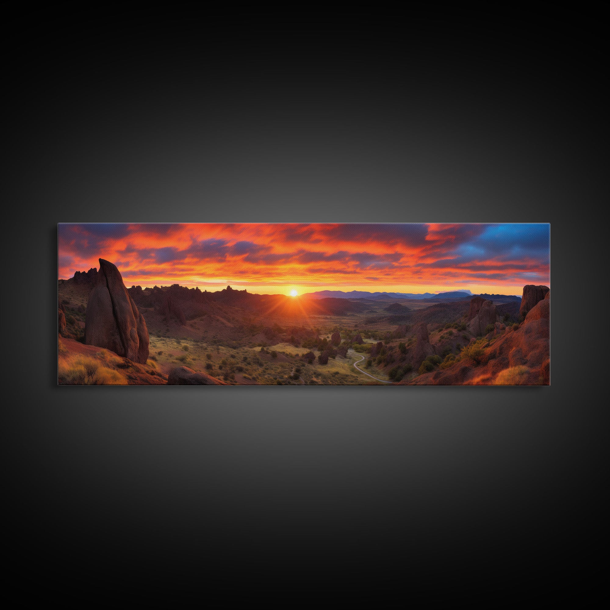 Panoramic Print of Pinnacles National Park Extra Large Wall Art, Panoramic Wall Art, Panoramic Landscape Print, Landscape Photography