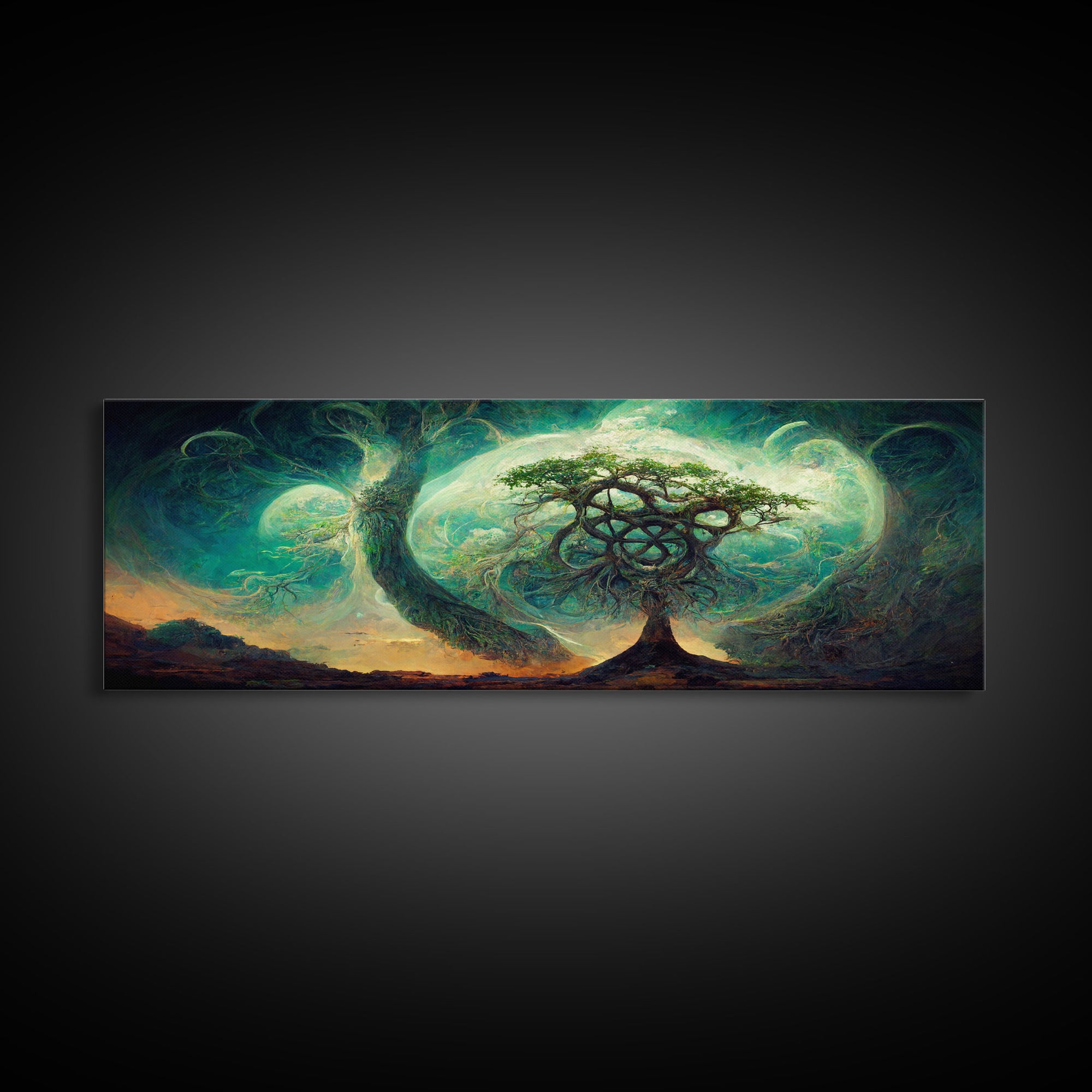 Tree Of Life, Abstract Trees Roots Nature Green Fine Art Print, Wall Art Print, Wall Décor, Wall Poster, Fantasy Art