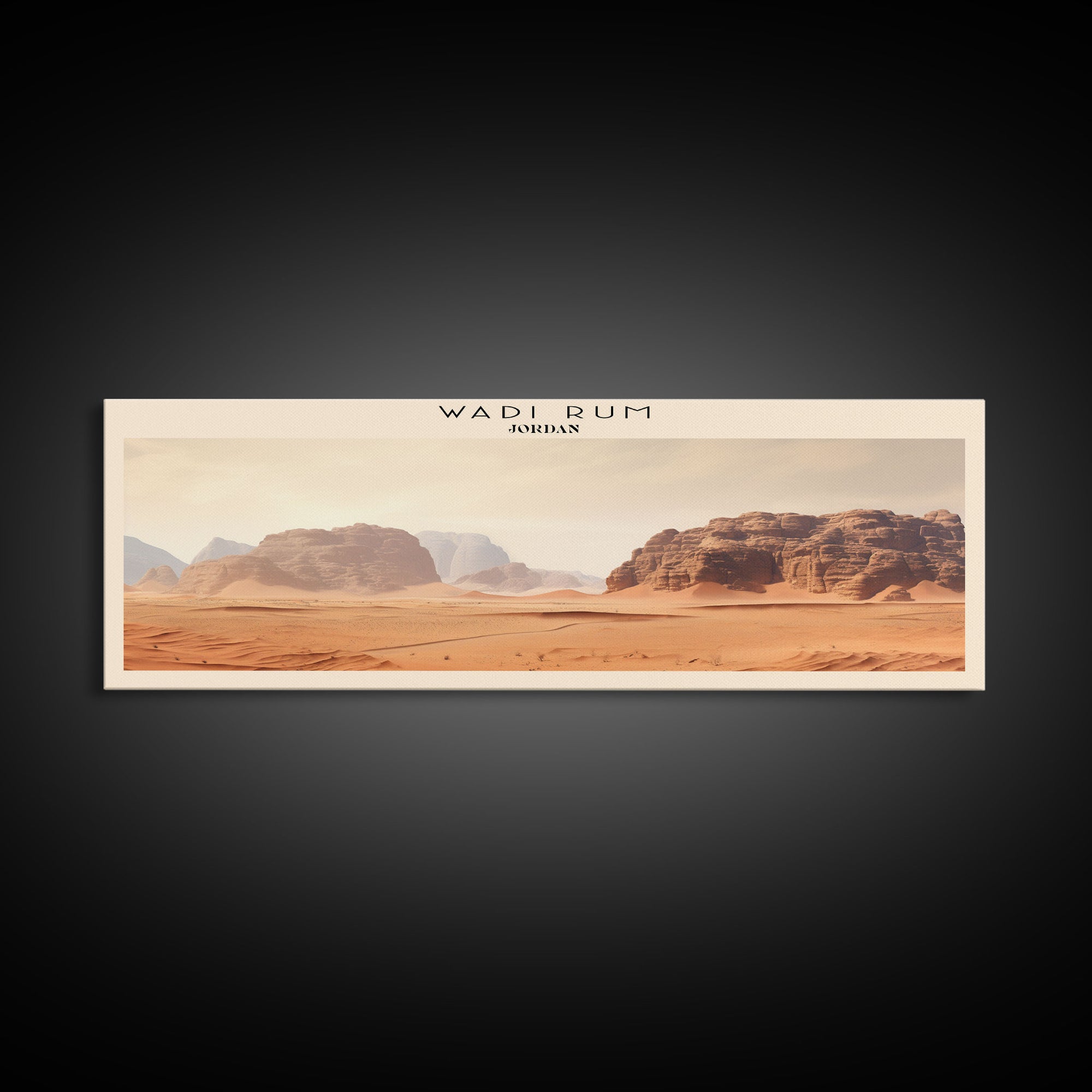 Wadi Rum Framed Canvas Print Travel Poster | Wall Art | Home Decor | Gift For Travel Lover | Wall Hanging | Original Art