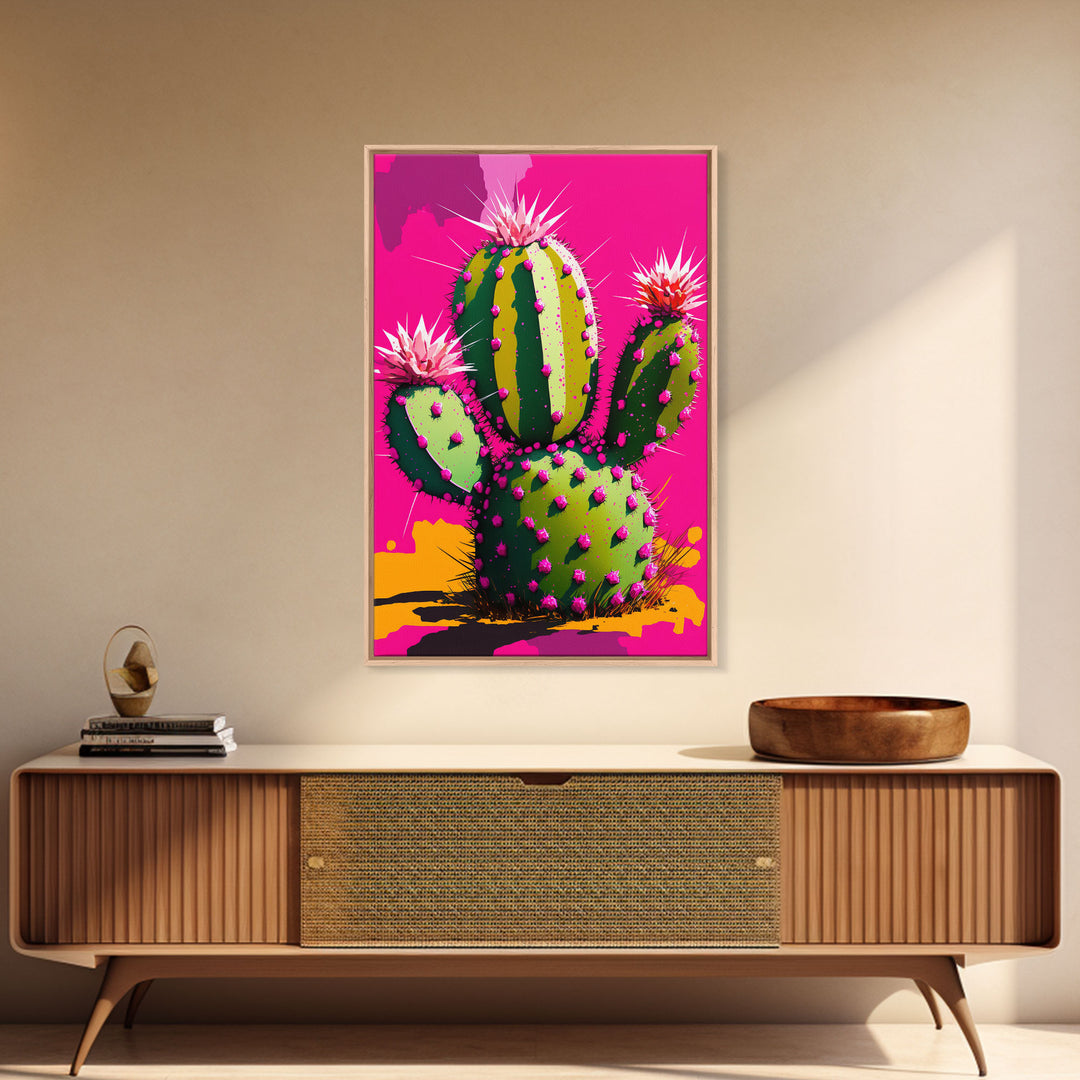 Cactus Print - Cactus Wall Art - Cactus Decor - Modern Desert Print - Southwestern Decor - Cactus Decor -  Bright Wall Art - Pop Art Style