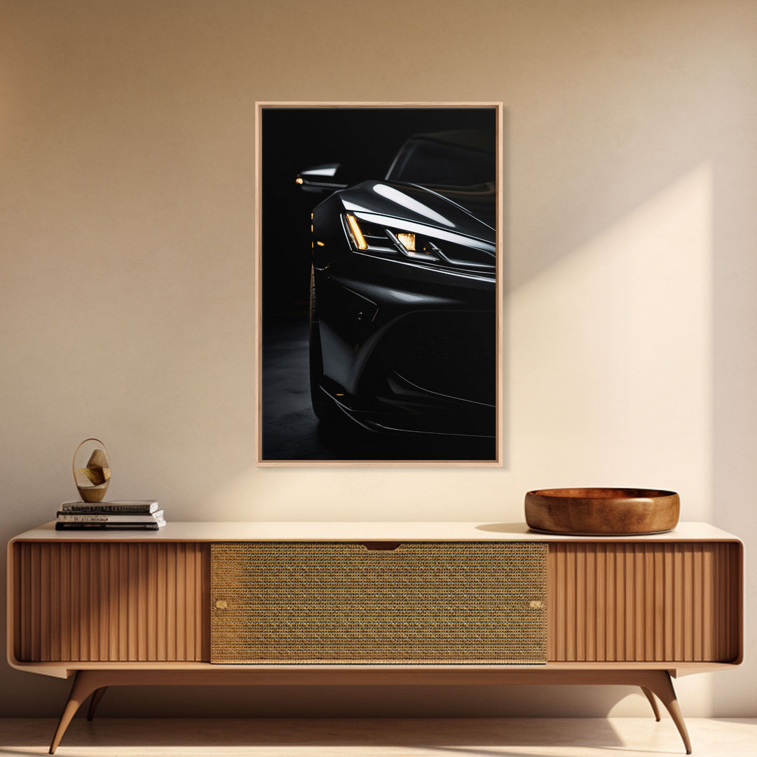 Super Car Print, Framed Canvas Art, Exotic Sports Car Wall Art / Poster Art