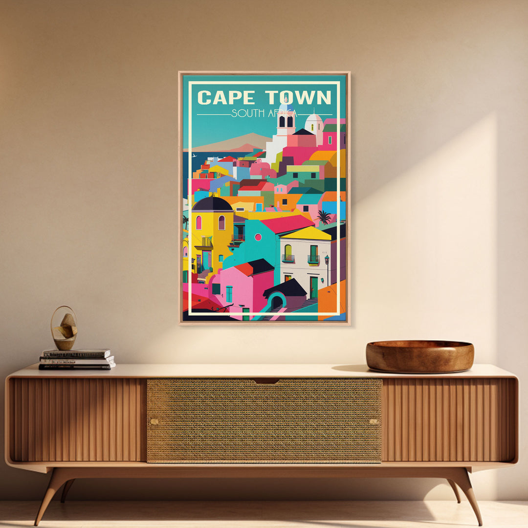 Cape Town, South Africa Wall Art, Africa Travel Poster, Travel Wall Print, Travel Poster, Travel Wall Art, Canvas Wall Print