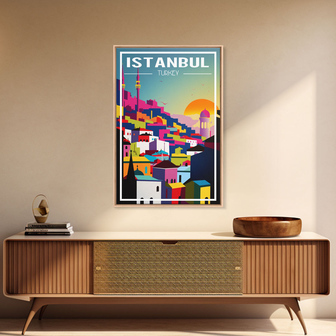 Instanbul Wall Art, Turkey Poster, Eurasia Wall Art, Travel Wall Print, Travel Poster, Travel Wall Art, Canvas Wall Print