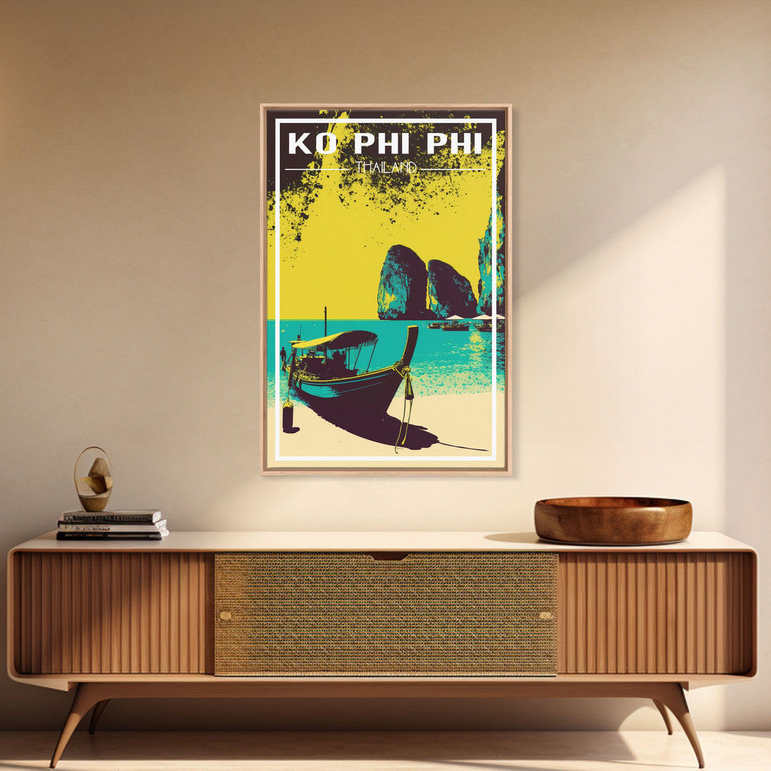 Ko Phi Phi Wall Art, Thailand Poster, Island Wall Art, Asia Wall Print, Travel Wall Print, Travel Poster, Travel Wall Art, Canvas Wall Print