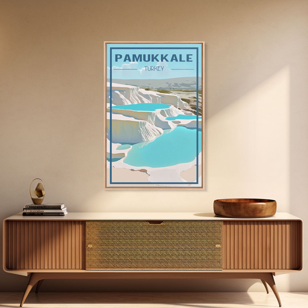 Pamukkale Wall Art, Turkey Poster, Eurasia Wall Print, Travel Wall Print, Travel Poster, Travel Wall Art, Canvas Wall Print