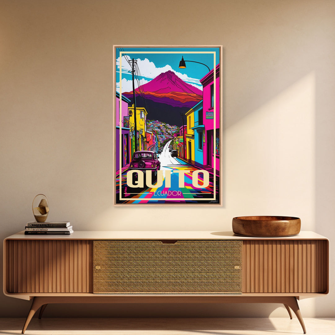 Quito Wall Art, Ecuador Poster, South America Art Print, Travel Wall Print, Travel Poster, Travel Wall Art, Canvas Wall Print