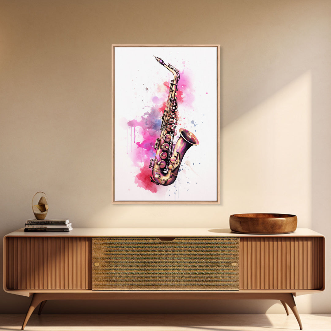 Saxophone Graffiti Wall Art, Saxophone Gifts, Cool Musical Wall Art, Unique Gift, Gift For Musician, Musical Art