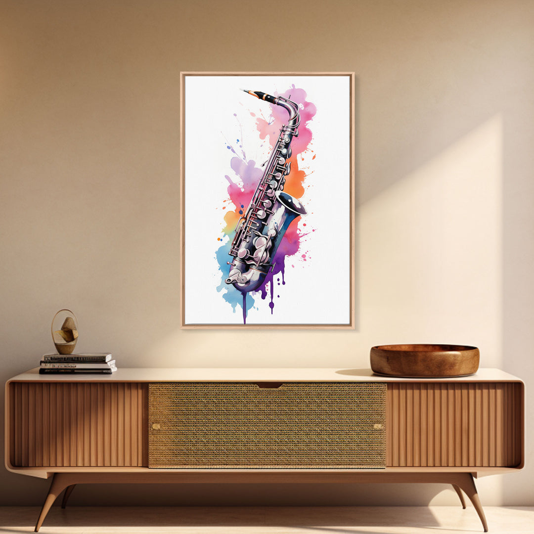 Saxophone Graffiti Wall Art, Saxophone Gifts, Cool Musical Wall Art, Unique Gift, Gift For Musician, Musical Art