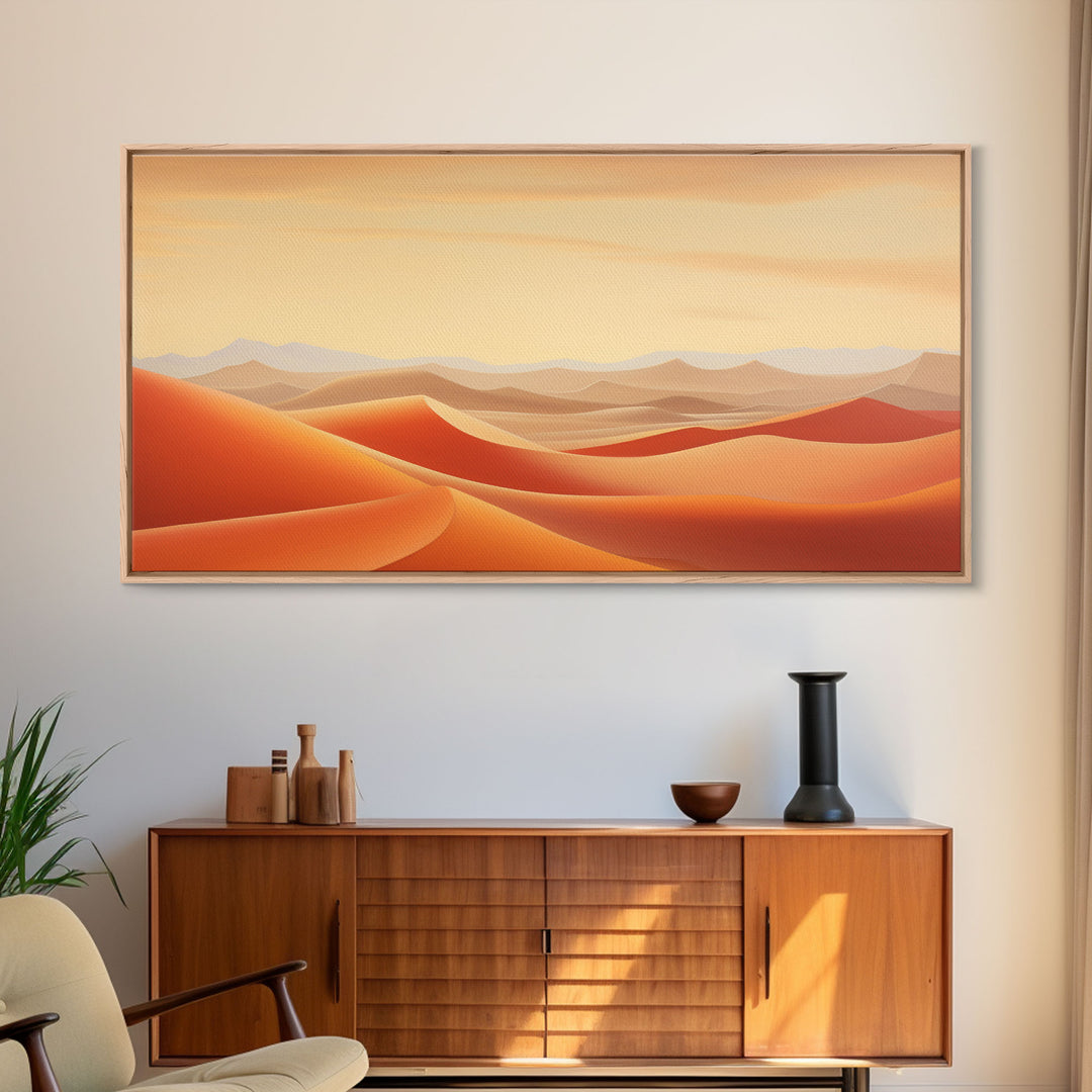 Desert Art, Sand Dune Wall Art, Desert Art Print, Panoramic Art, Wall Art, Canvas Art, Landscape Art, Landscape Print, Travel Art Print