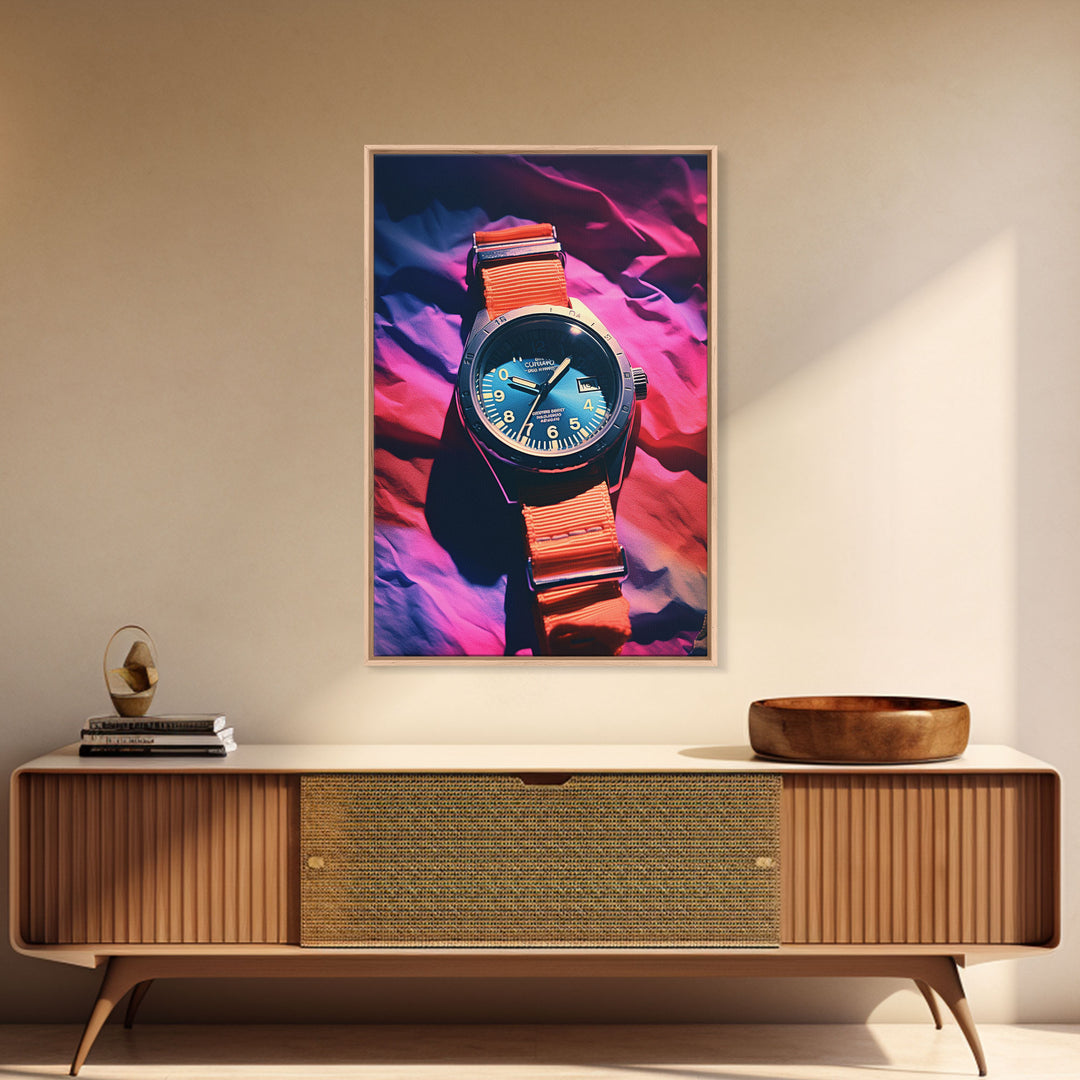 Wristwatch, Modern Wall Art, Wrist Watch, Canvas Print, Wall Hanging, Portrait Art, College Dorm Decor, Gift For The Home, Entryway Prints