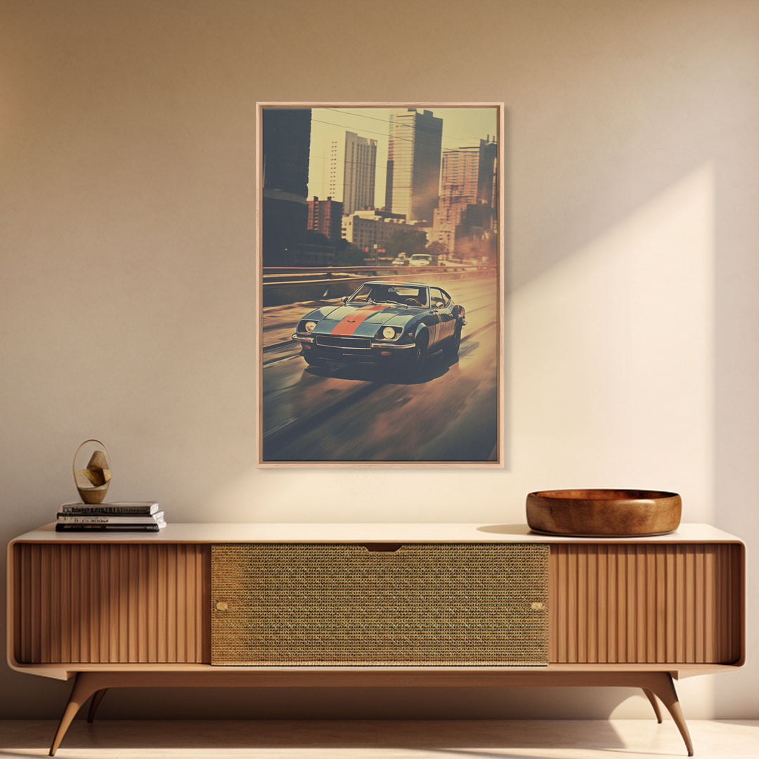 Car Wall Art, Classic Car Wall Art, Canvas Print, Wall Hanging, Portrait Art, Car Lover Gift, Man Cave Art, Living Room Print, Bookshelf Art