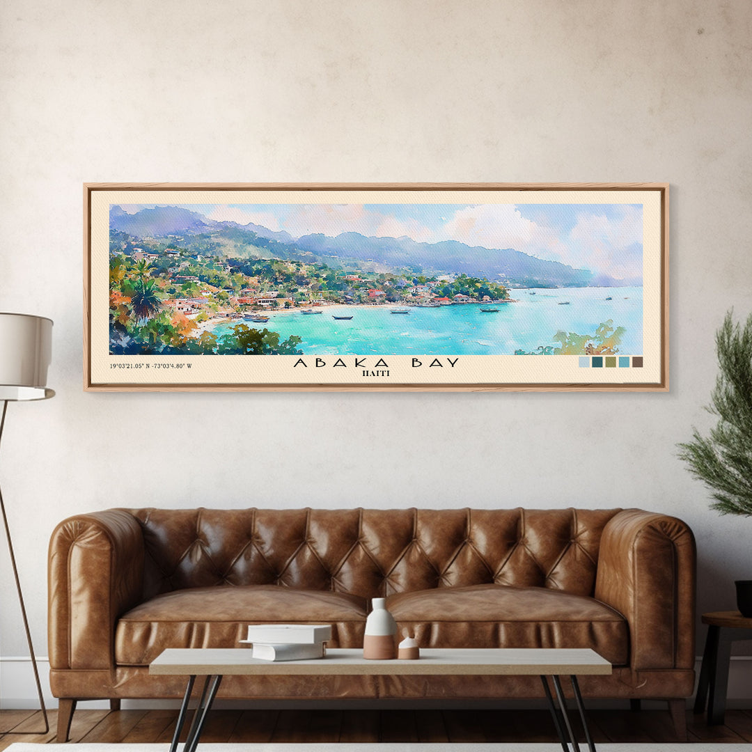 Abaka Bay, Haiti Watercolor Print, Vacation Gift, Haiti Wall Art, Beach Painting, Beach Decor, Beach Or Lakehouse Art