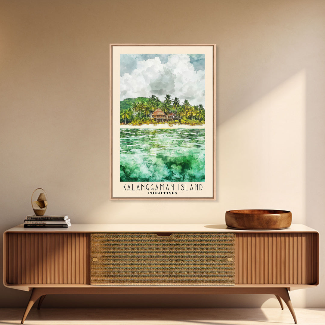 Kalanggaman Island, Philippines Watercolor Print, Vacation Gift, Philippines Wall Art, Vacation Wall Art, Vacatation Memories, Beach Decor, Beach Or Lakehouse Art