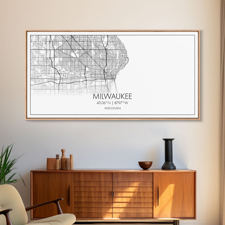 Milwaukee City Map, Wisconsin Map, Map Art, Minimalist Wall Art, Wall Art, Canvas Art, Country Home Art, Girl Room Décor, College Décor