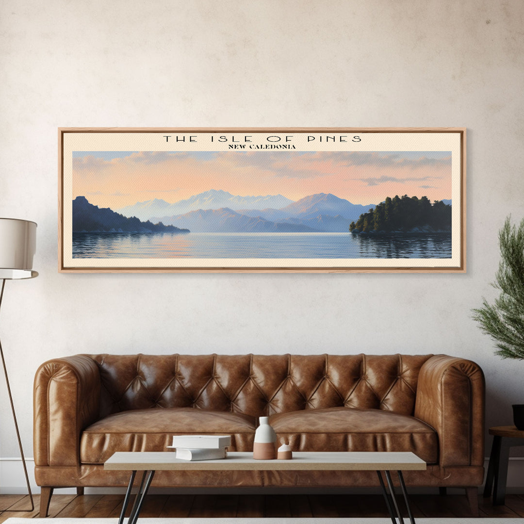 The Isle of Pines Framed Canvas Print Travel Poster | Wall Art | Home Decor | Gift For Travel Lover | Wall Hanging | Original Art