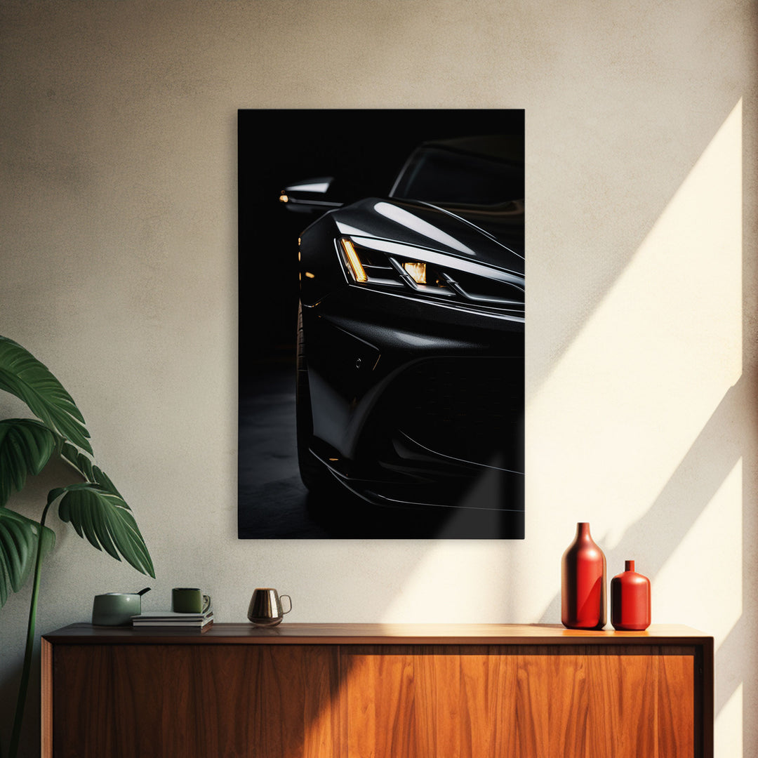 Super Car Print, Framed Canvas Art, Exotic Sports Car Wall Art / Poster Art