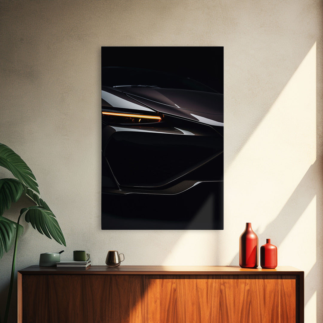 Super Car Print, Framed Canvas Art, Exotic Sports Car Wall Art / Poster Art