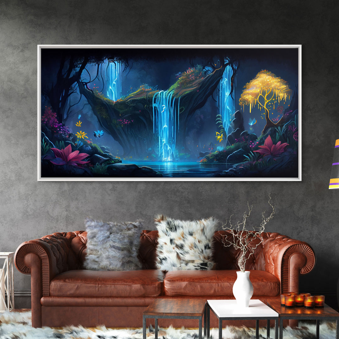 Enchanted Forest Painting, Fantasy Art, Fairy House, Fantasy, Woodland Decor, Woods, Forest, Fairy Forest