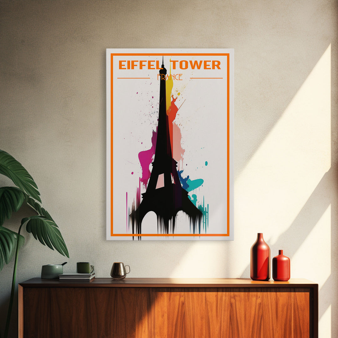 France Travel Poster, Eiffel Tower Wall Art, Paris, Europe Wall Art, Travel Wall Print, Travel Poster, Travel Wall Art, Canvas Wall Print