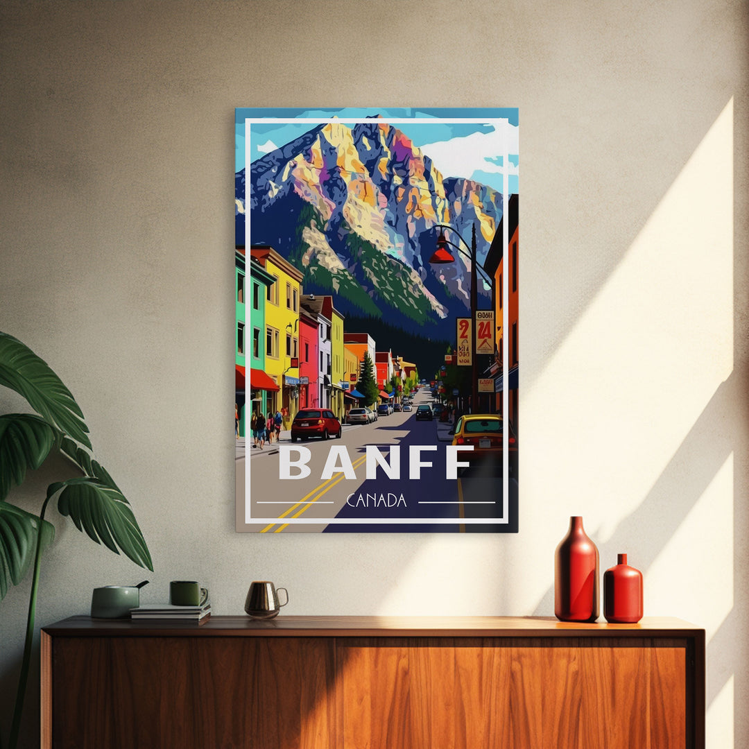 Canada Wall Art, Canada Art Print, Banff, Alberta, Travel Wall Print, Travel Poster, Travel Artwork, Travel Wall Art, Canvas Wall Print