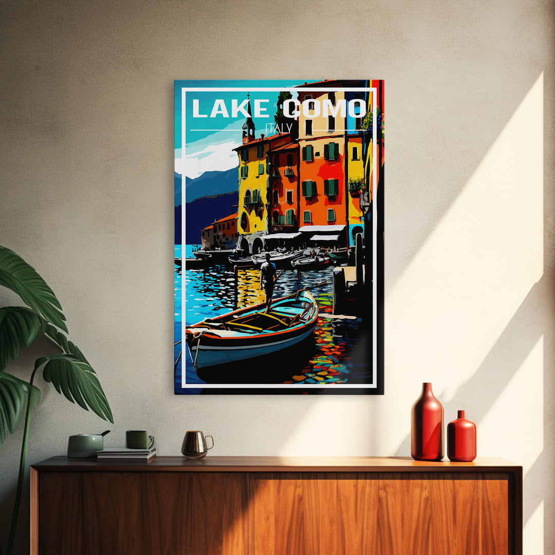 Lake Como Wall Poster, Italy Wall Art, Europe Poster, Italy Poster, Travel Wall Print, Travel Poster, Travel Wall Art, Canvas Wall Print