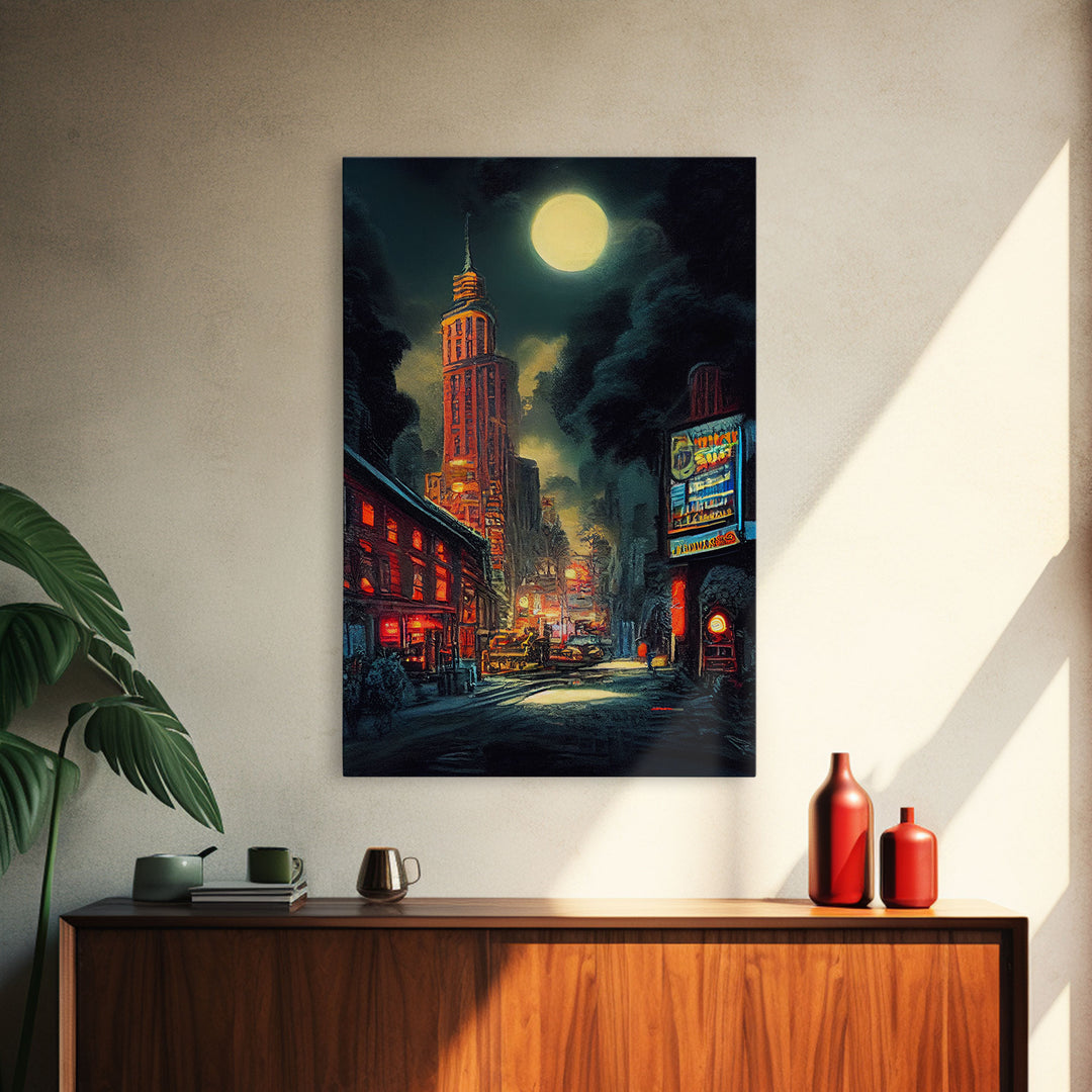 Early 20th century NYC wall art, canvas print, historic New York City wall art