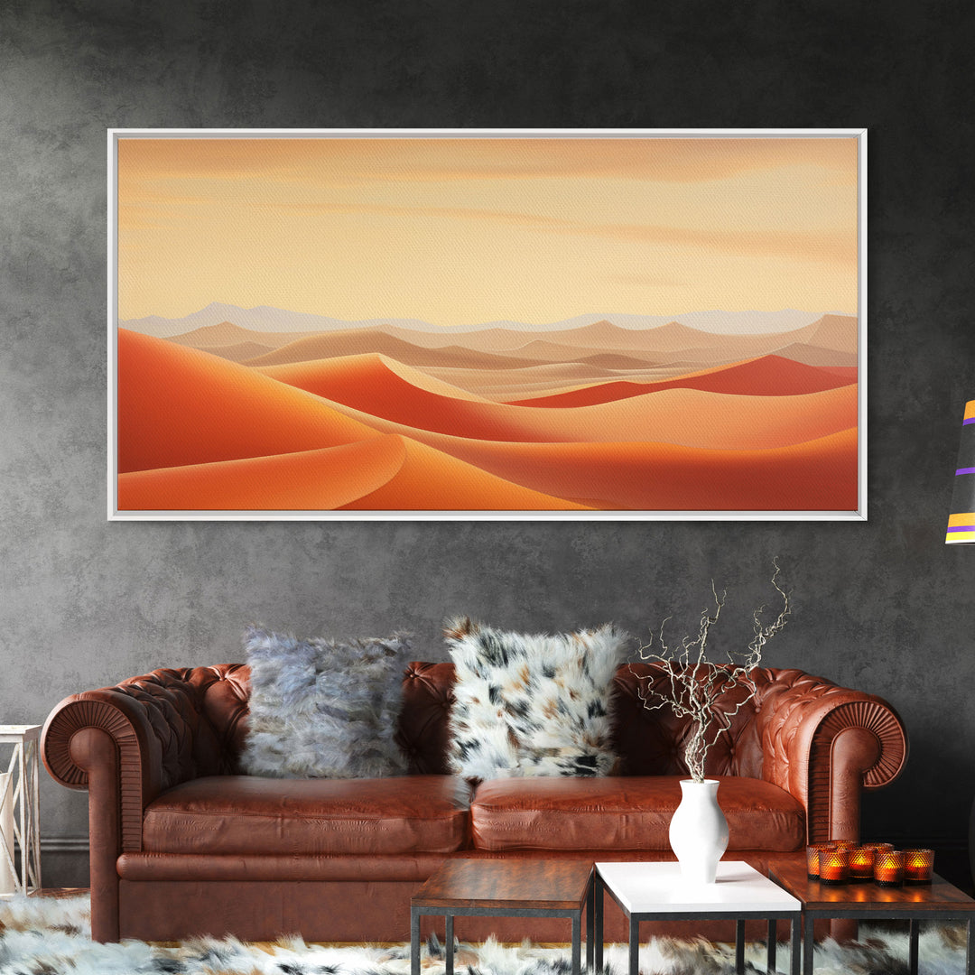 Desert Art, Sand Dune Wall Art, Desert Art Print, Panoramic Art, Wall Art, Canvas Art, Landscape Art, Landscape Print, Travel Art Print