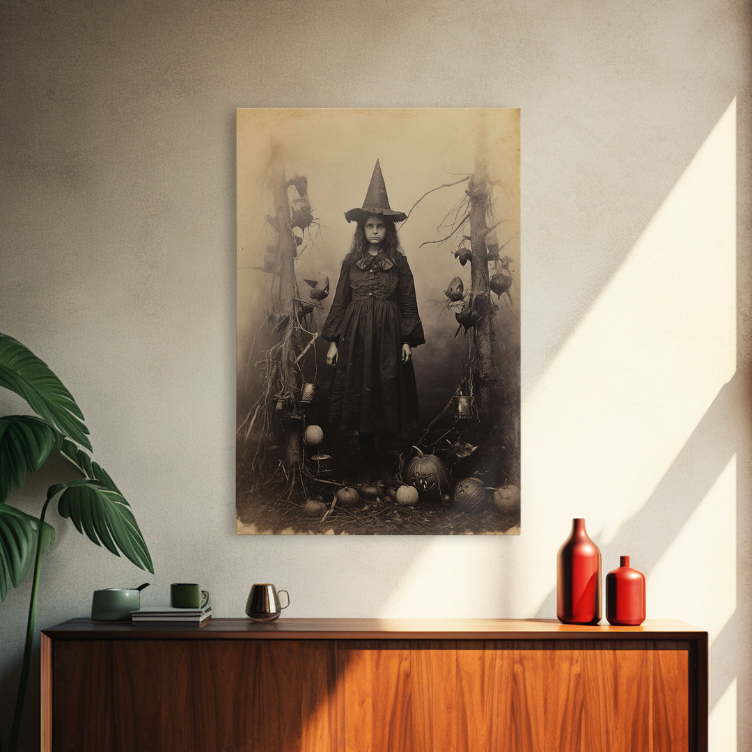 Witchy Wall Art, Moody Wall Art, Gothic Wall Art, Dark Fantasy, Horror Art, Canvas Print, Wall Art, Vertical Print, Home Decor, Wall Decor