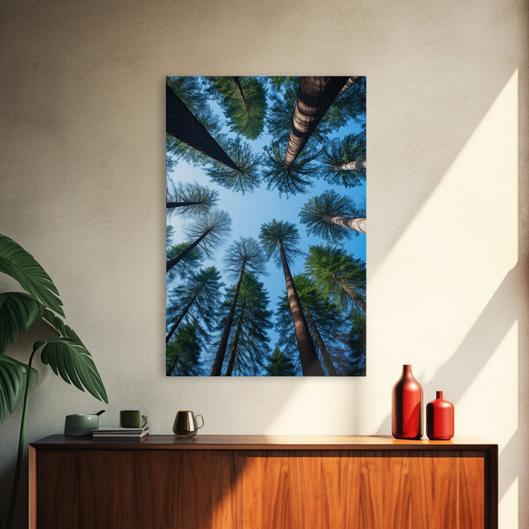 Trees Art Print, Forest Wall Art, Nature Print, Canvas Print, Wall Art, Vertical Art, First Home Gift, Kitchen Wall Decor, Prints Wall Art