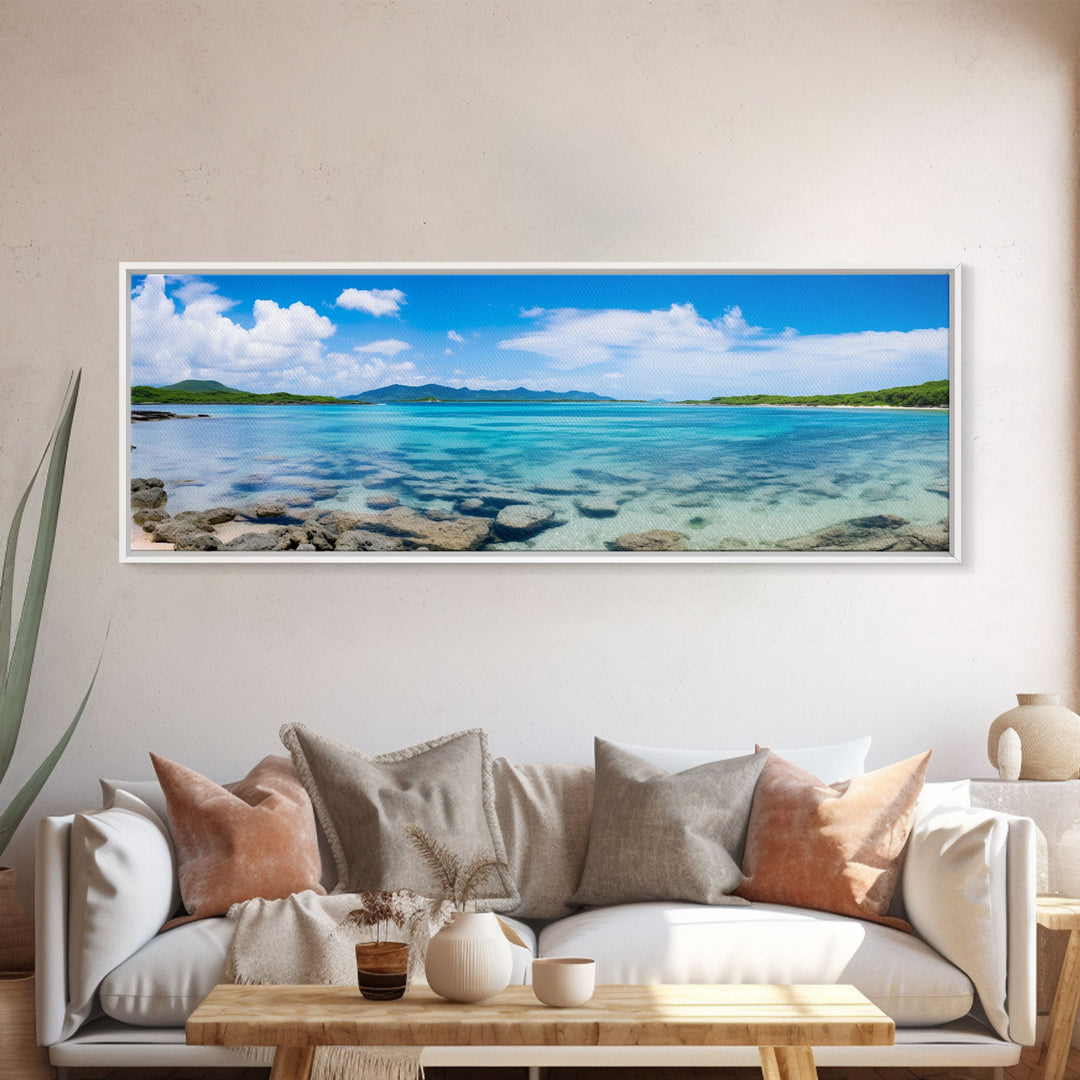 The Beaches of Ishigaki, Okinawa Art, Sunset Photography Beach House Decor, Lake House Art, Framed Canvas Print, Landscape Photography