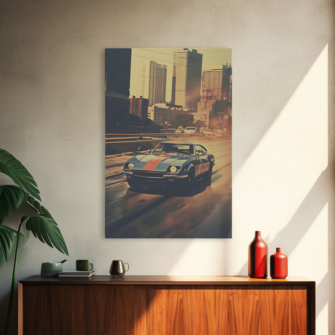 Car Wall Art, Classic Car Wall Art, Canvas Print, Wall Hanging, Portrait Art, Car Lover Gift, Man Cave Art, Living Room Print, Bookshelf Art