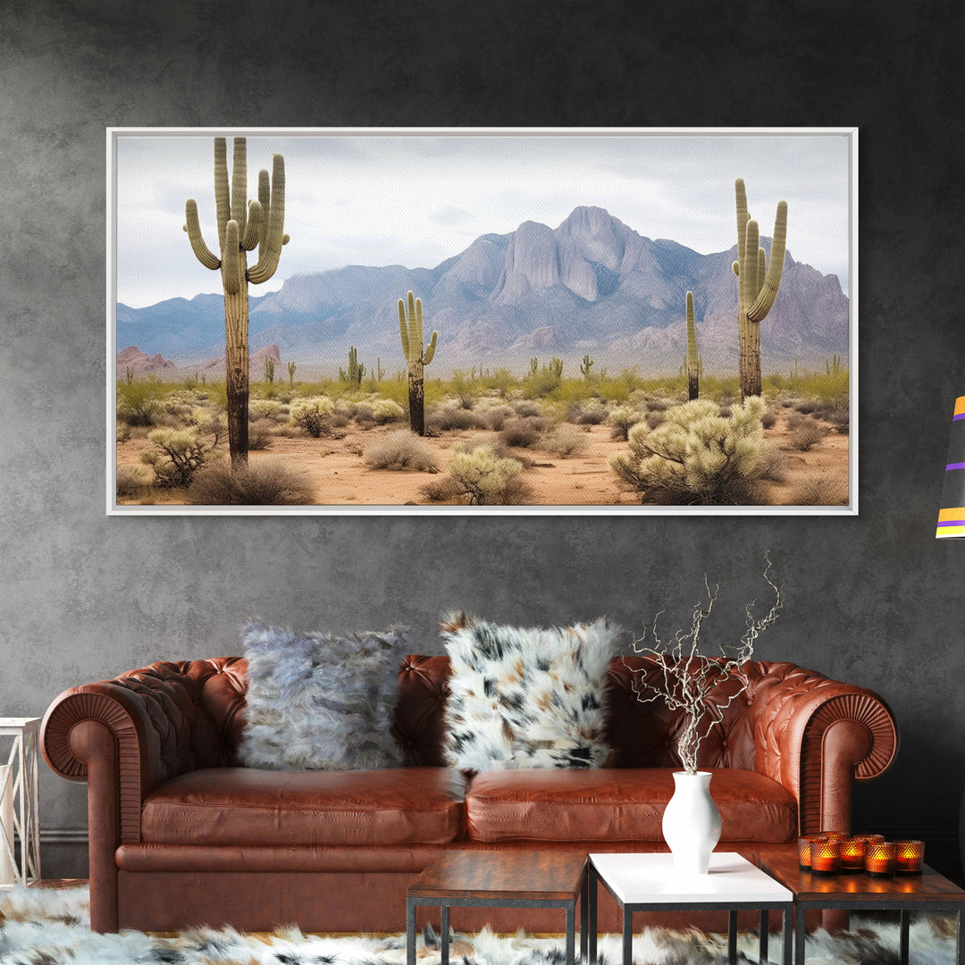 Desert Wall Art, Desert Decor, Framed Canvas Print, Desert Photography, Cactus Wall Art, Southwestern Decor, Landscape Prints, Boho Wall Art