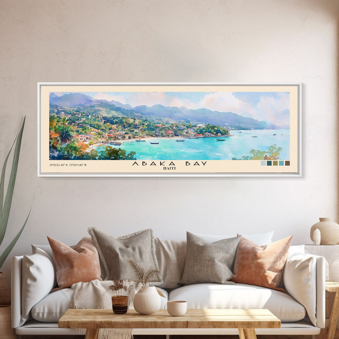 Abaka Bay, Haiti Watercolor Print, Vacation Gift, Haiti Wall Art, Beach Painting, Beach Decor, Beach Or Lakehouse Art