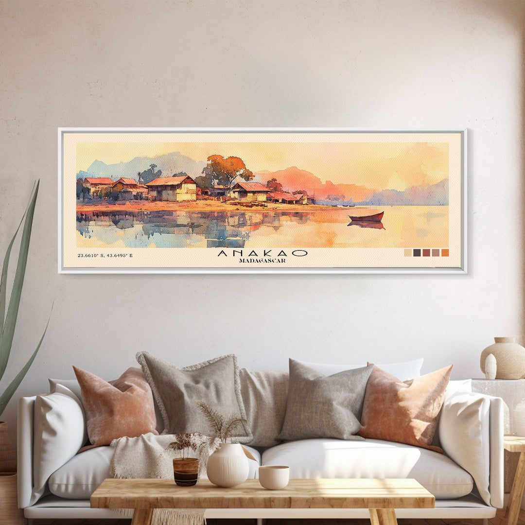 Anakao, Madagascar Watercolor Print, Vacation Gift, Madagascar Wall Art, Vacation Wall Art, Vacatation Memories, Beach Decor, Beach Or Lakehouse Art