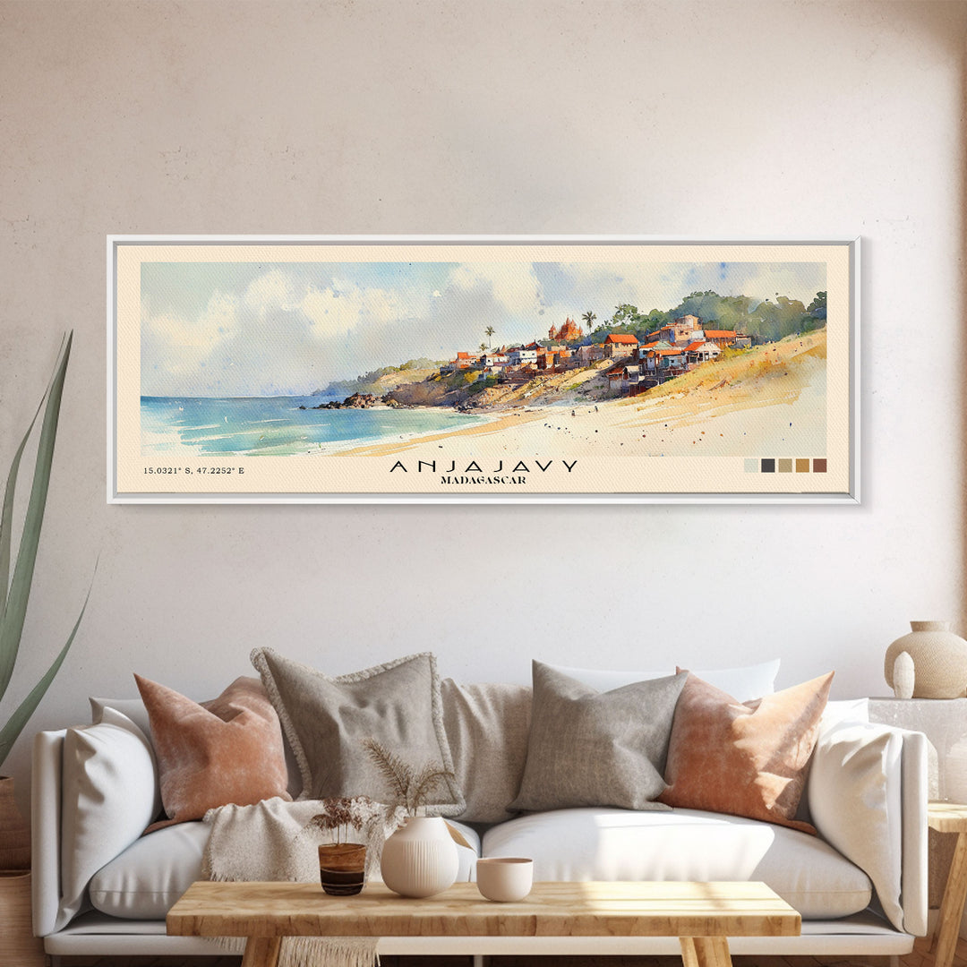 Anjajavy, Madagascar Watercolor Print, Vacation Gift, Madagascar Wall Art, Beach Painting, Beach Decor, Beach Or Lakehouse Art