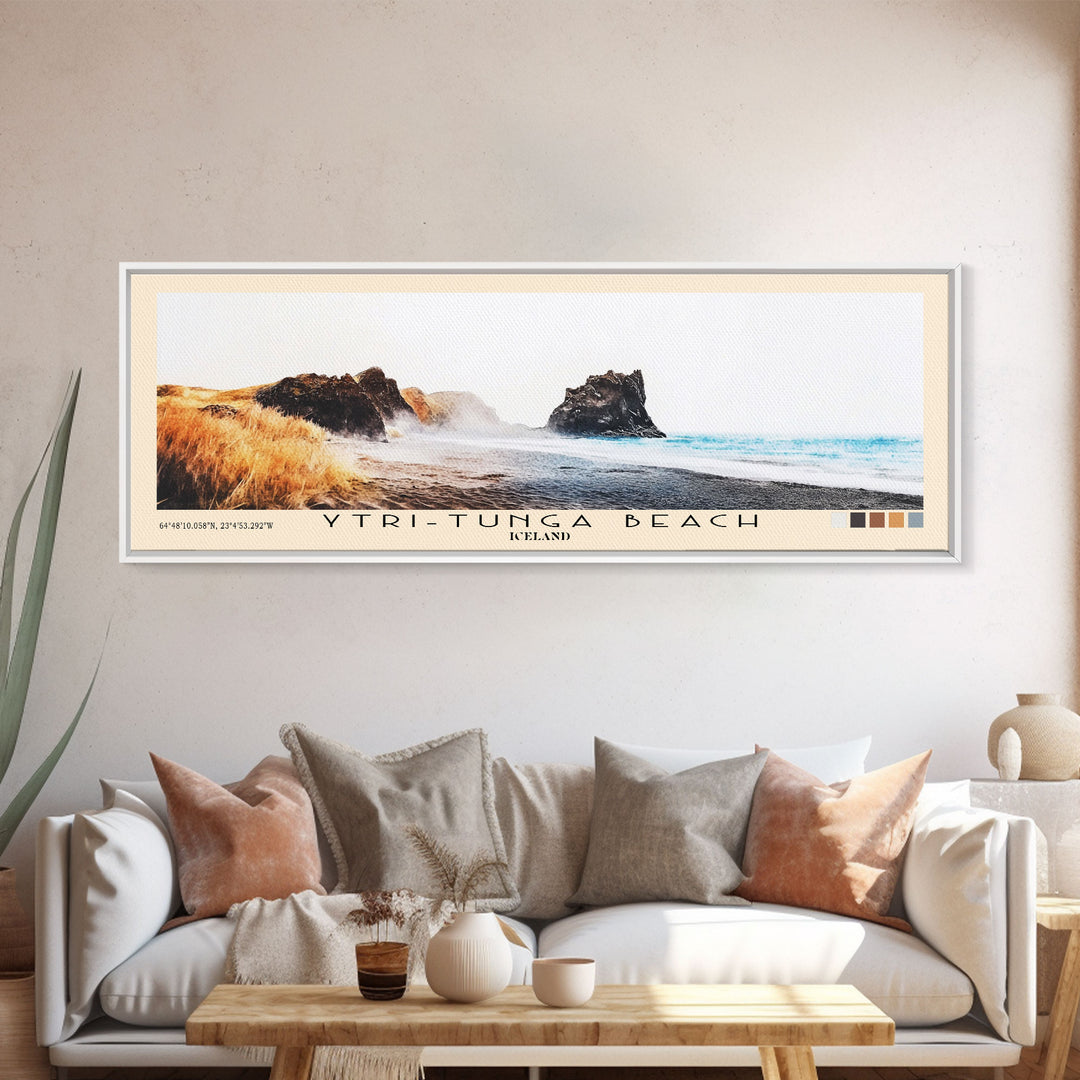 Ytri-Tunga Beach, Iceland Watercolor Print, Vacation Gift, Iceland Wall Art, Vacation Wall Art, Vacatation Memories, Beach Decor, Beach Or Lakehouse Art