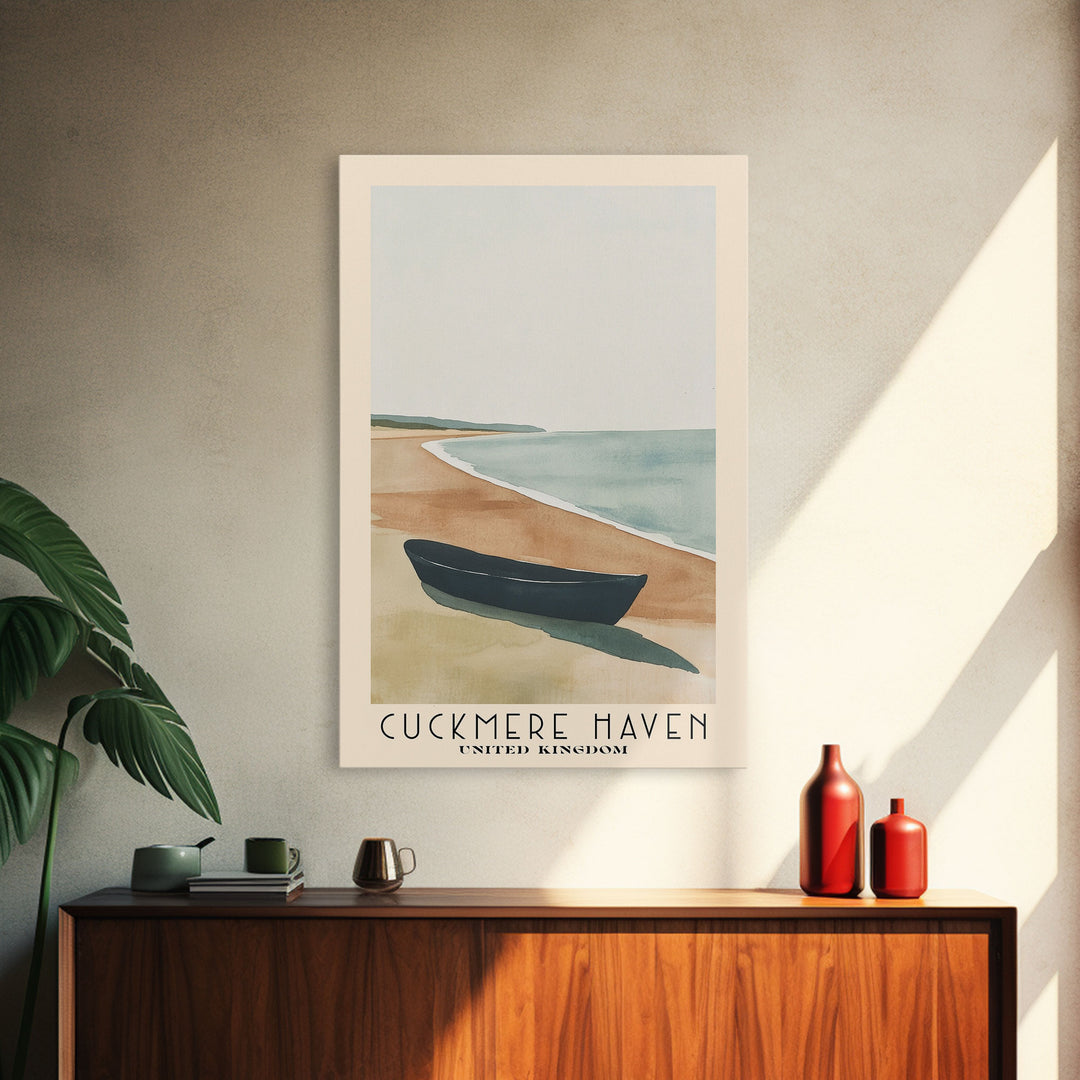 Cuckmere Haven, United Kingdom Watercolor Print, Vacation Gift, United Kingdom Wall Art, Vacation Wall Art, Vacatation Memories, Beach Decor, Beach Or Lakehouse Art