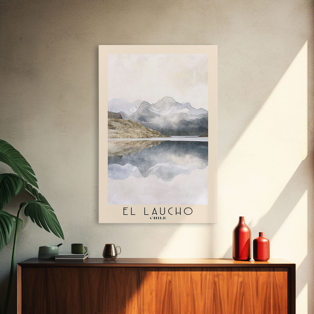 El Laucho, Chile Watercolor Print, Vacation Gift, Chile Wall Art, Beach Painting, Beach Decor, Large Wall Art, Wood Frame Art