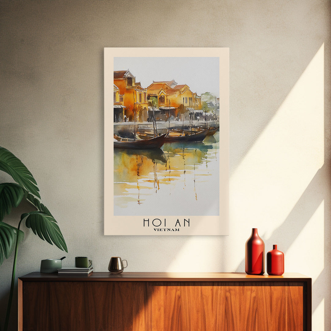 Hoi An, Vietnam Watercolor Print, Vacation Gift, Vietnam Wall Art, Vacation Wall Art, Vacatation Memories, Beach Decor, Beach Or Lakehouse Art