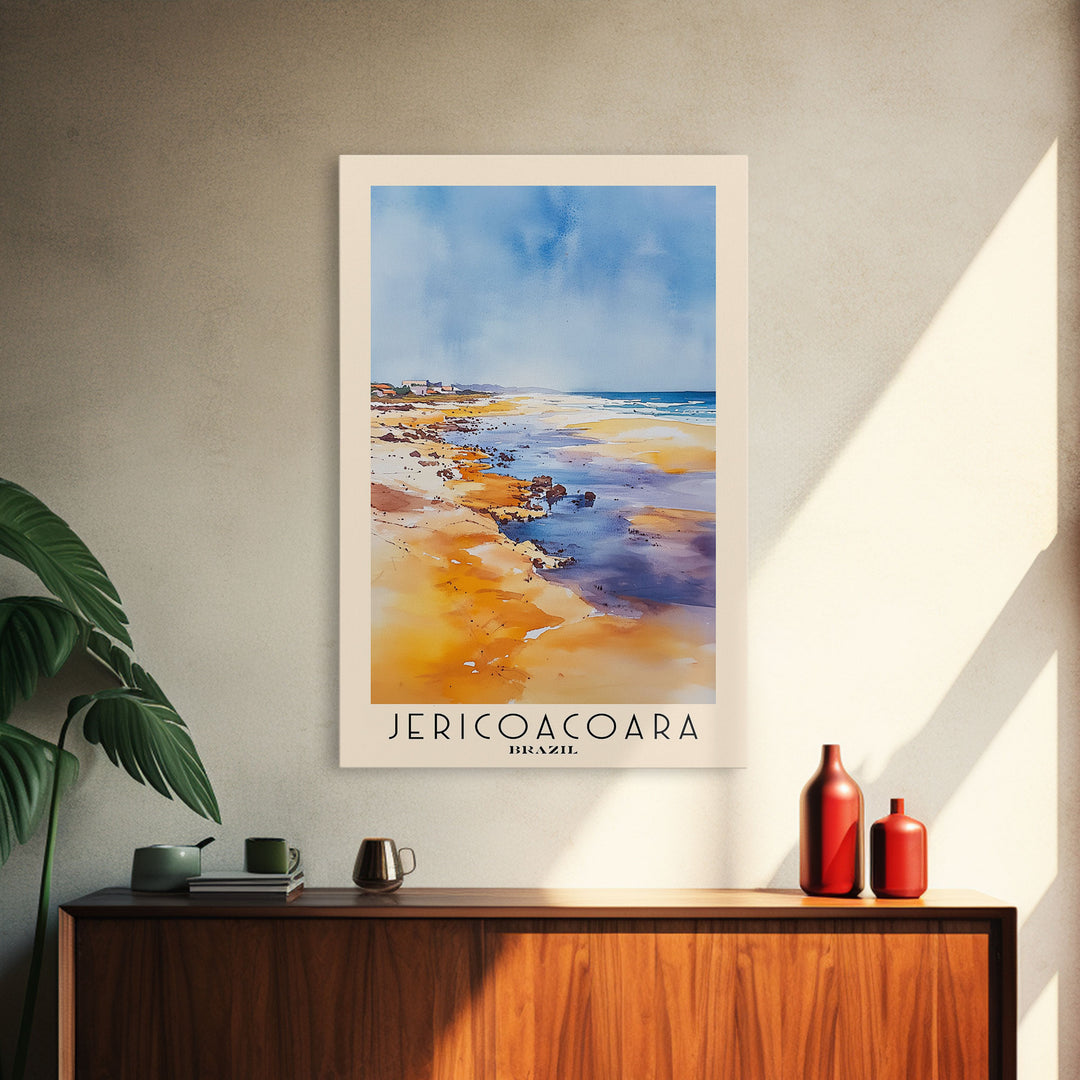 Jericoacoara, Brazil Watercolor Print, Vacation Gift, Brazil Wall Art, Vacation Wall Art, Vacatation Memories, Beach Decor, Beach Or Lakehouse Art