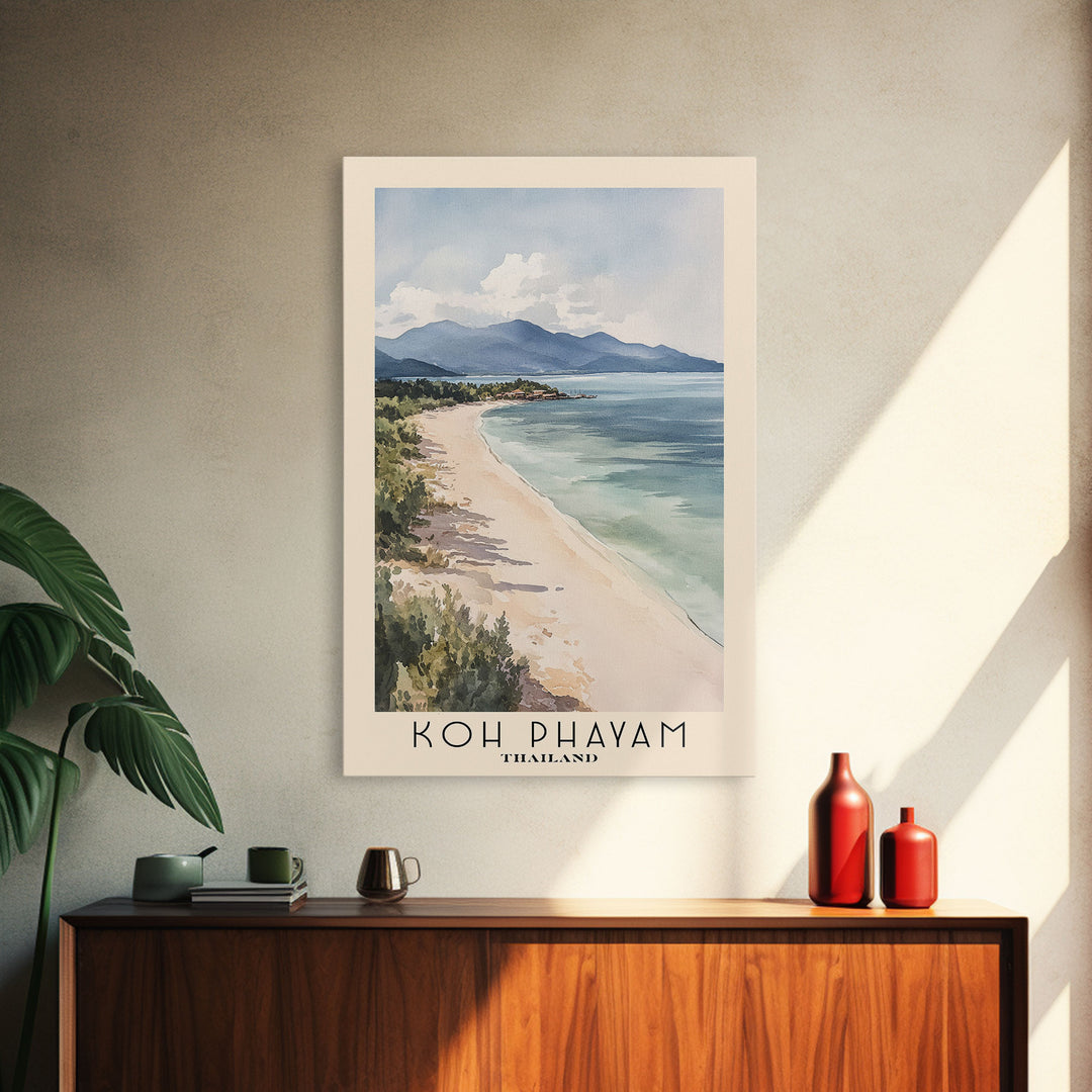 Koh Phayam, Thailand Watercolor Beach Print, Vacation Gift, Thailand Wall Art, Beach Painting, Beach Decor, Beach Painting