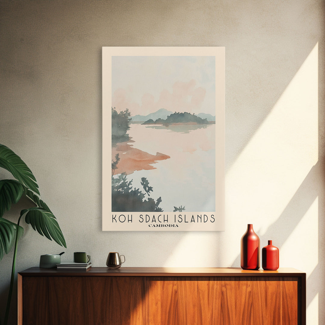 Koh Sdach Islands, Cambodia Watercolor Print, Vacation Gift, Cambodia Wall Art, Beach Painting, Beach Decor, Beach Or Lakehouse Art