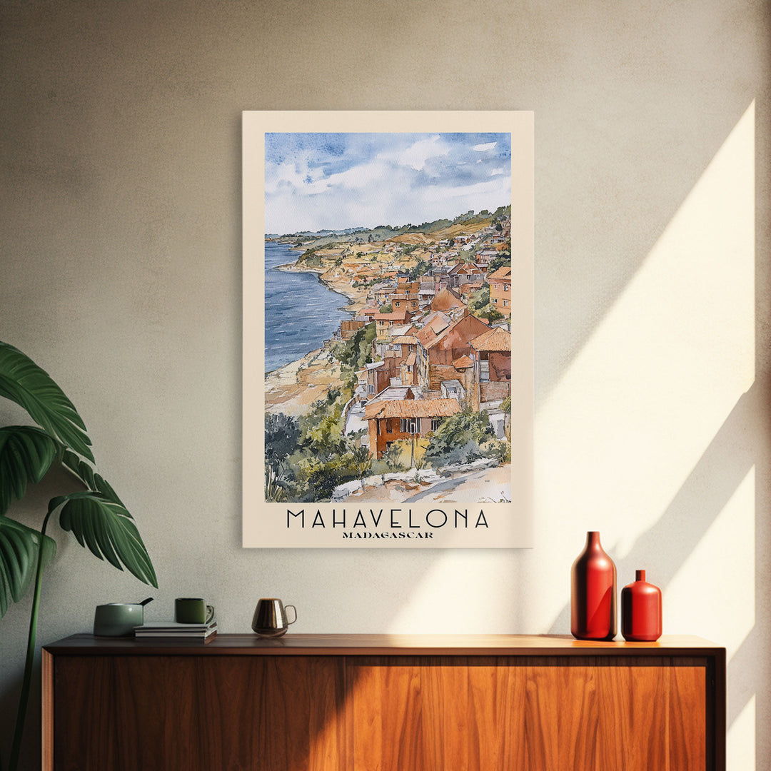 Mahavelona, Madagascar Watercolor Print, Vacation Gift, Madagascar Wall Art, Vacation Wall Art, Vacatation Memories, Beach Decor, Beach Or Lakehouse Art