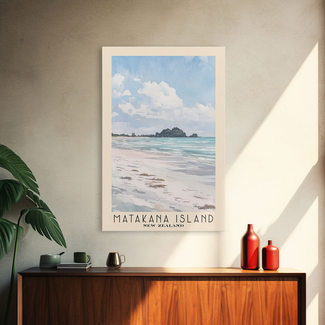 Matakana Island, New Zealand Watercolor Print, Vacation Gift, New Zealand Wall Art, Beach Painting, Beach Decor, Beach Or Lakehouse Art