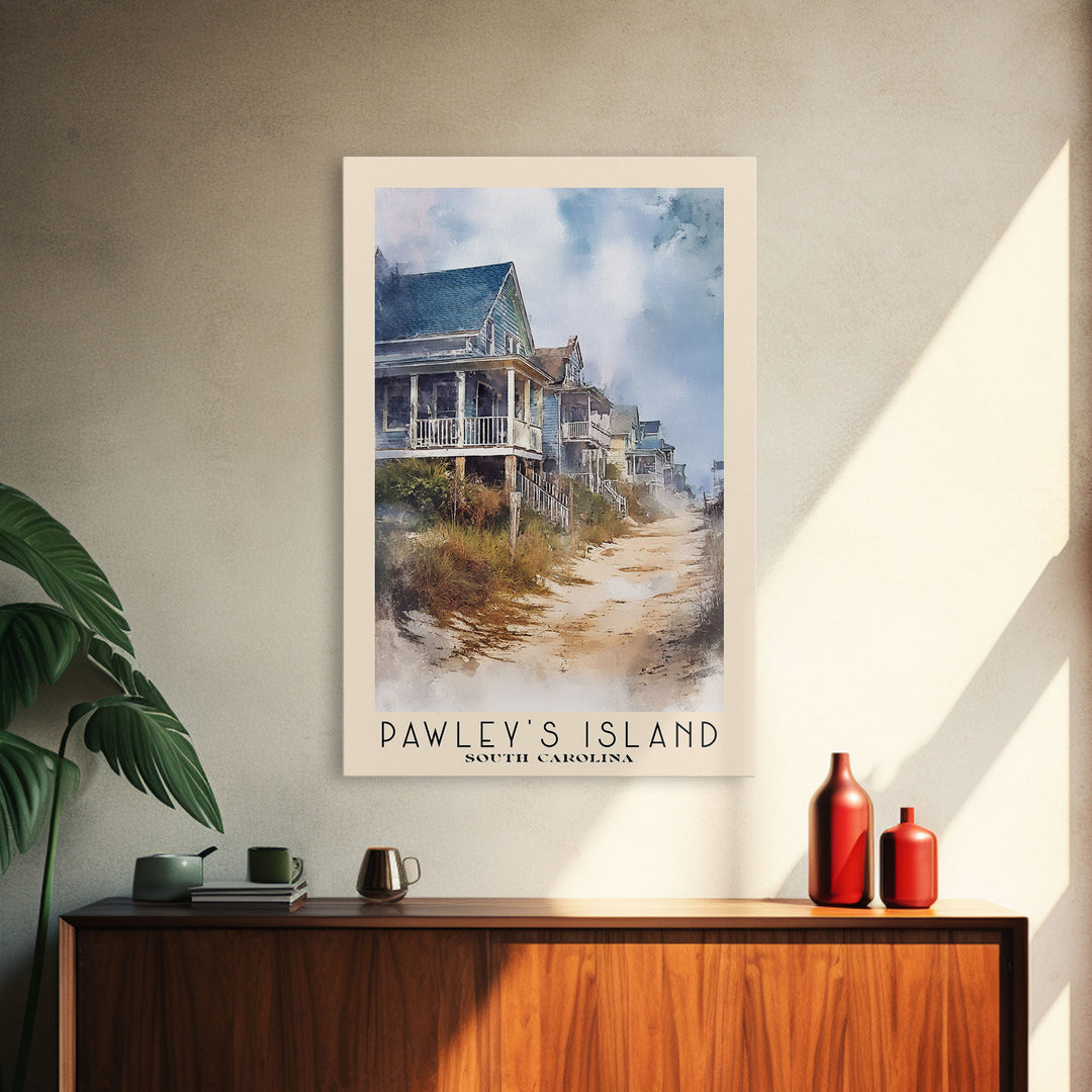 Pawley's Island, South Carolina Watercolor Print, Vacation Gift, South Carolina Wall Art, Beach Painting, Beach Decor, Beach Or Lakehouse Art