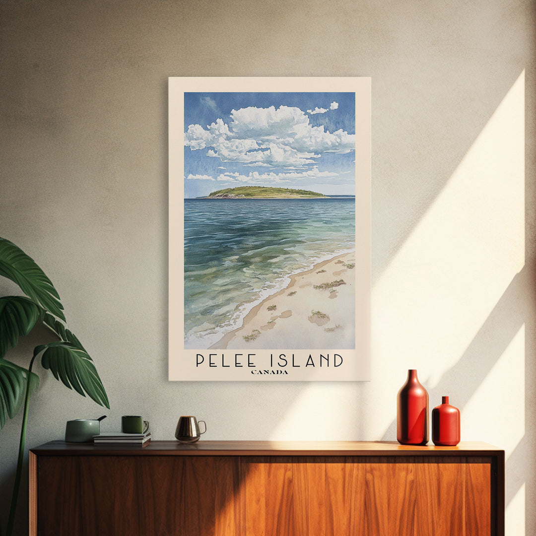 Pelee Island, Canada Watercolor Print, Vacation Gift, Canada Wall Art, Vacation Wall Art, Vacatation Memories, Beach Decor, Beach Or Lakehouse Art