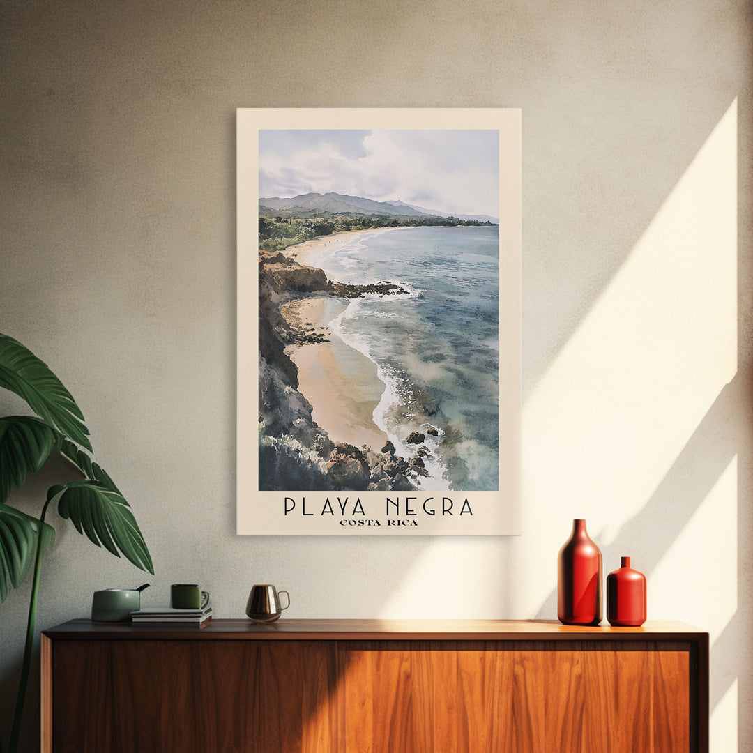 Playa Negra, Costa Rica Watercolor Print, Vacation Gift, Costa Rica Wall Art, Vacation Wall Art, Vacatation Memories, Beach Decor, Beach Or Lakehouse Art