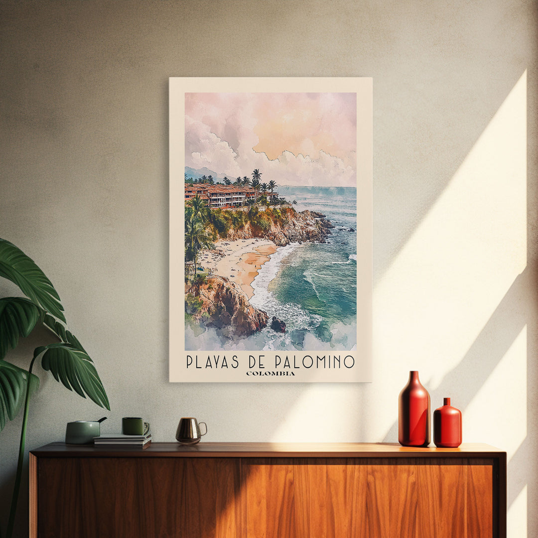 Playas de Palomino, Colombia Watercolor Print, Vacation Gift, Colombia Wall Art, Beach Painting, Beach Decor, Beach Or Lakehouse Art